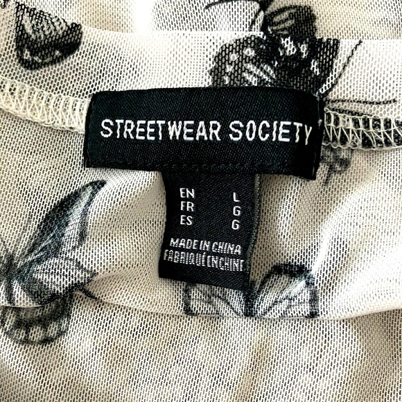 Two see through crop tops.Both a size small from StreetWearSociety. - Picture 3 of 6